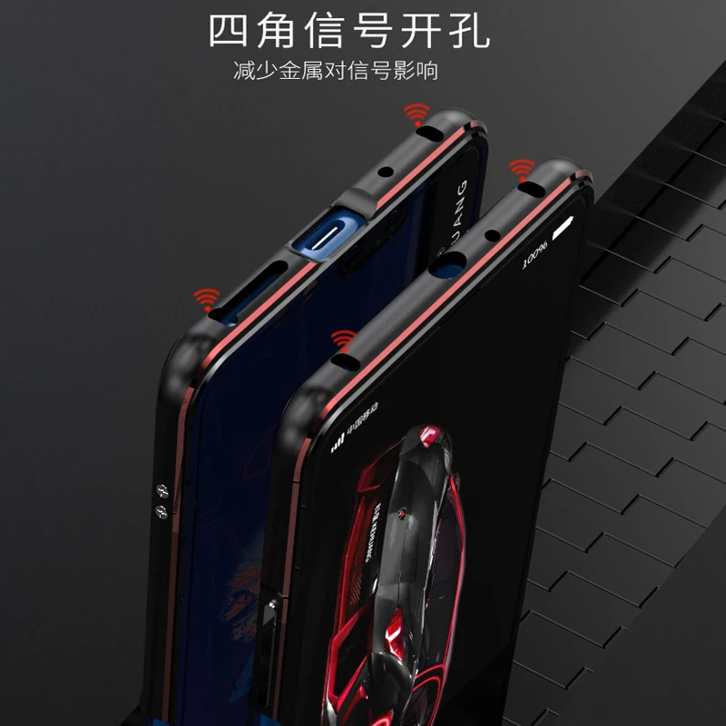 Модный металлический чехол для ZTE Nubia X с двойным экраном металлическая оправа