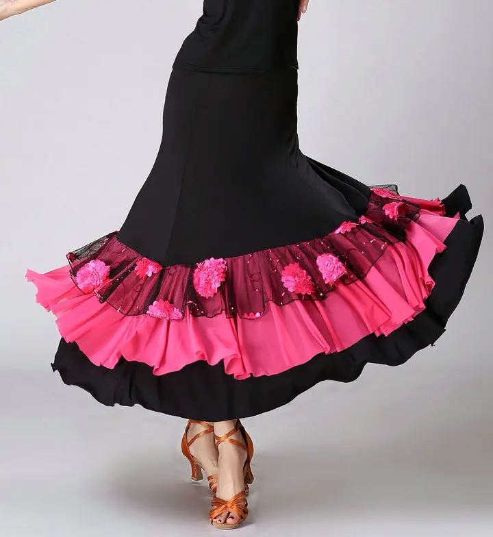 Новое поступление женский костюм для бальных танцев вальса и фламенко большая