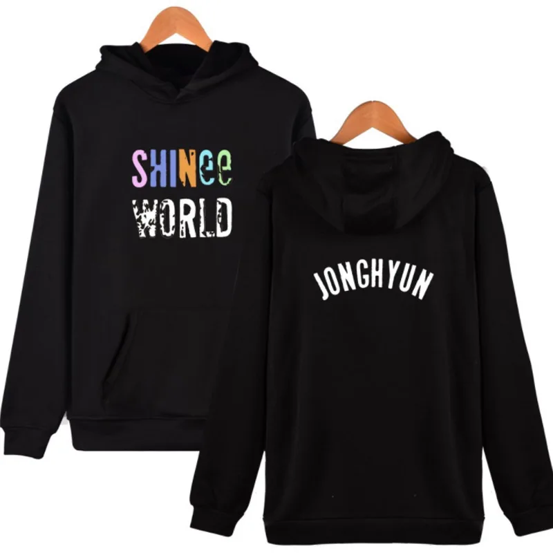 SHINEE KPOP камуфляжные толстовки для мужчин и женщин JONGHYUN принт хип хоп забавная