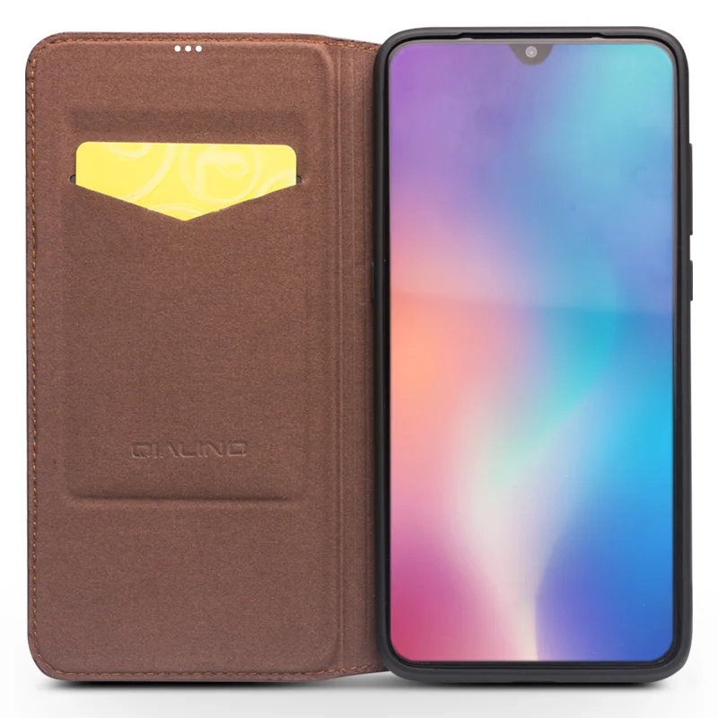 Для Xiaomi mi, 8, 9, mi, 8, mi, 9, QIALINO, брендовый чехол из натуральной телячьей кожи, чехол для телефона, откидная крышка, Ретро стиль, бизнес