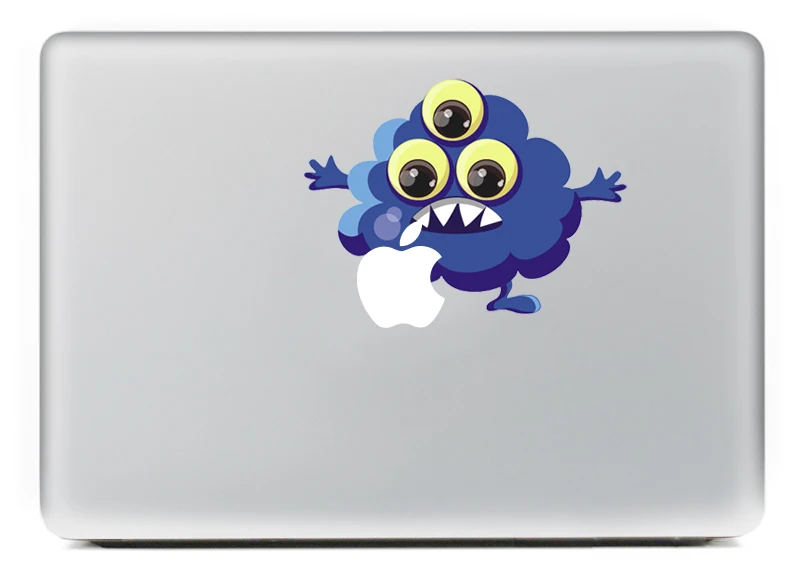 Виниловая наклейка Три глаза облако сделай сам индивидуальная для ноутбука