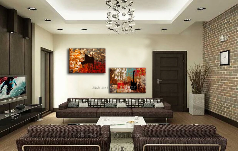 Новейший дизайн поп Современная живопись ручная роспись абстрактный инструмент