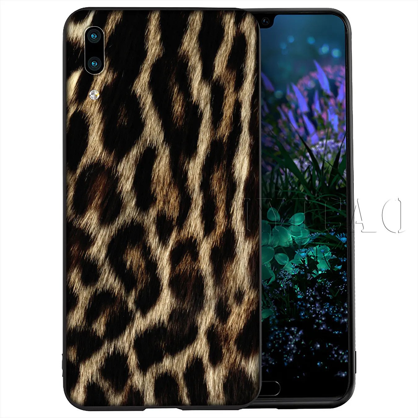 Мягкий силиконовый чехол IYICAO Leopard love Pink для Huawei Y9 Y7 Y6 Prime 2019 Honor 20 8C 8X 8 9 9X 10 Lite 7C 7X 7A Pro
