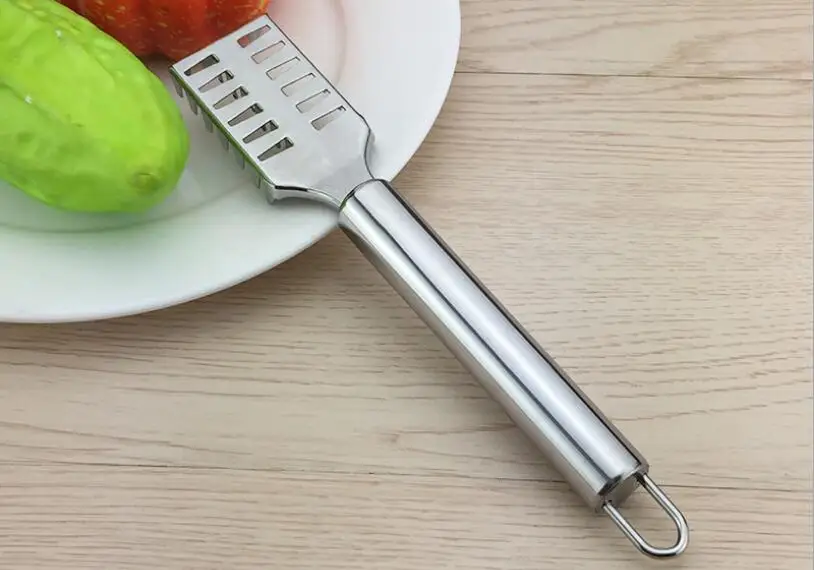 1 шт. кухонная очистка рыбьей кожи из нержавеющей стали для удаления чешуи