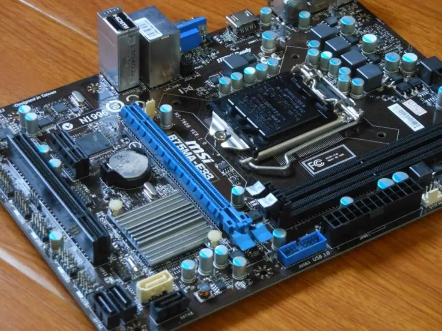 Оригинальная материнская плата для MSI B75MA-E33 LGA 1155 DDR3 i3 i5 i7 cpu 16 Гб USB2.0 USB3.0 B75 рабочего