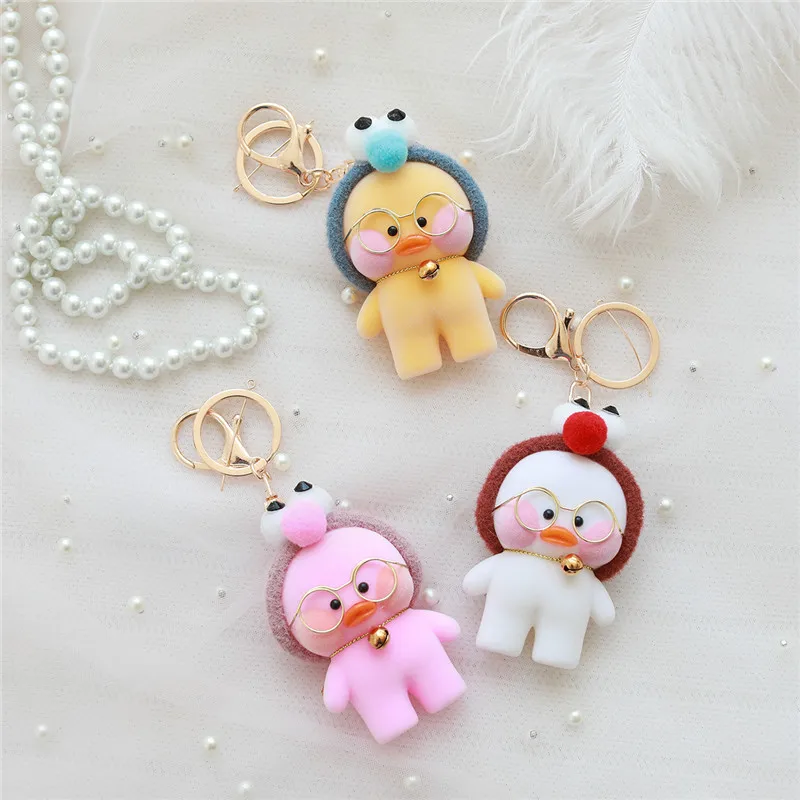 Набор милых брелоков Lalafanfan Kawaii Cafe Mimi желтая утка экшн-фигурка брелок сумки