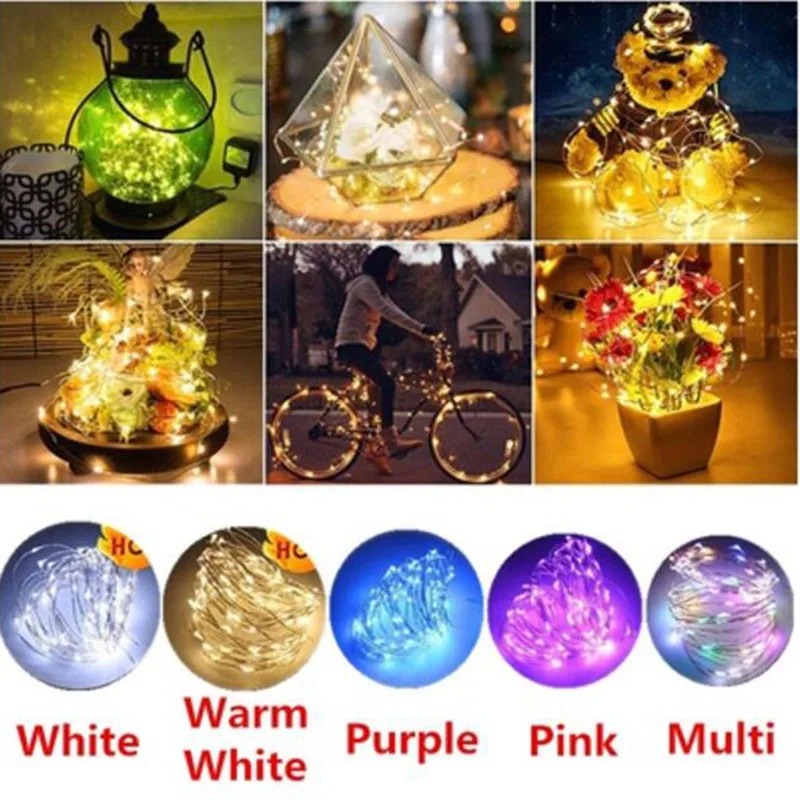 2 м 20LED винные пробки Форма Батарея Медный провод огни строки для бутылки DIY | Лампы