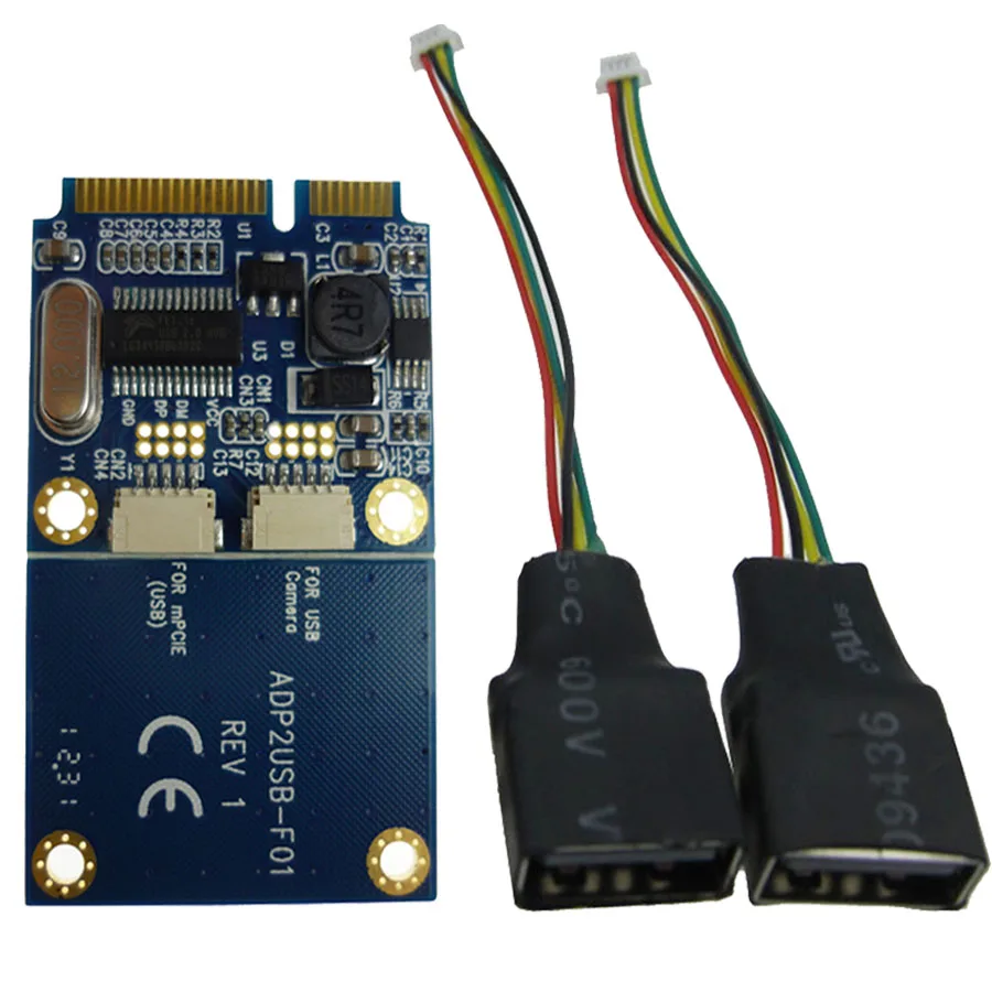 Двойной USB 2 0 Женский Для Mini pcie pci express PCI E Express адаптер карта для флэш диска и Wifi