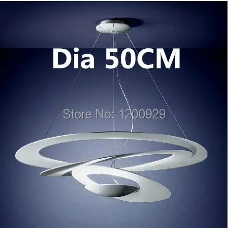 売る 径 50 センチメートル現代スパイラルペンダント照明送料無料ビート光デザインライト家の装飾リビングルーム/ベッドルームPLL-30