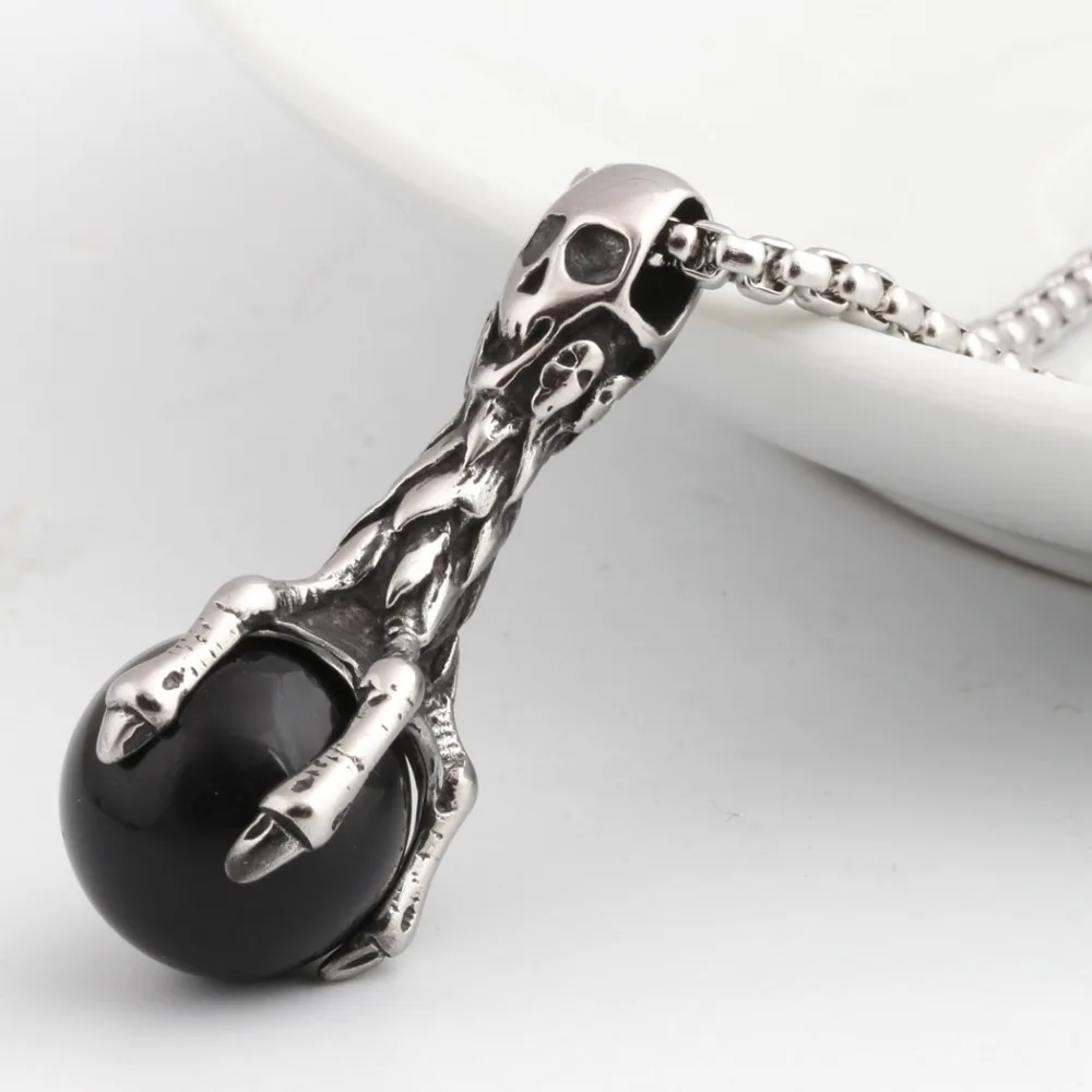 Новые Подвески из нержавеющей стали модное ожерелье с подвеской в виде черепа и