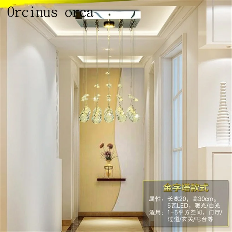 Новый подвесной Хрустальный LED 3 Вт мини потолочный светильник для коридора