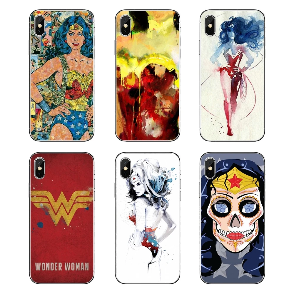 Мягкие прозрачные чехлы для женщин Wonder Woman hero Xiaomi Mi A1 A2 5X 6X 8 lite SE Pro Max Mix 2 2S 3 Mi5