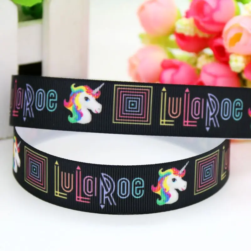 7/8 ''бесплатная доставка LuLaRoe единорог лошадь печатная корсажная лента