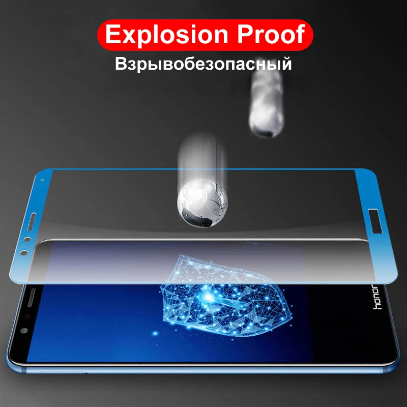 Защитное стекло Honor 9 Lite закаленное для Huawei 8|Защитные стёкла и плёнки телефонов| |