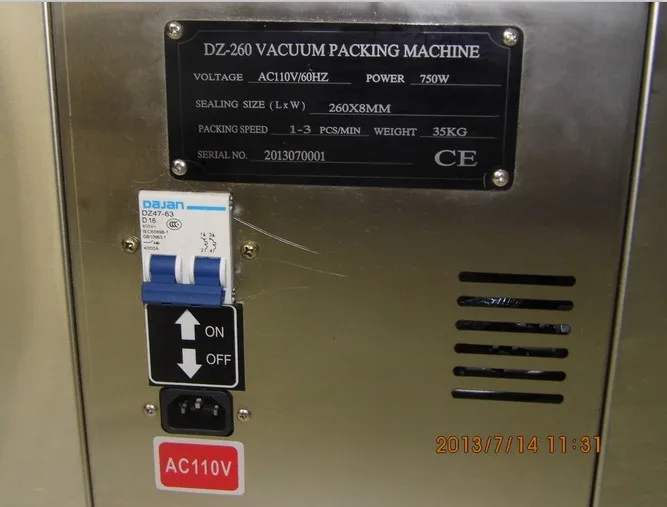 

Table Top Notes/Hardware/Food Vacuum Packaging Machine