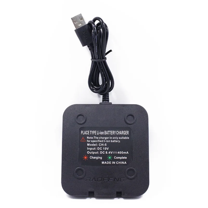 Baofeng UV 5R USB настольное зарядное устройство для 5RE DM Plus li ion CB Радио рация