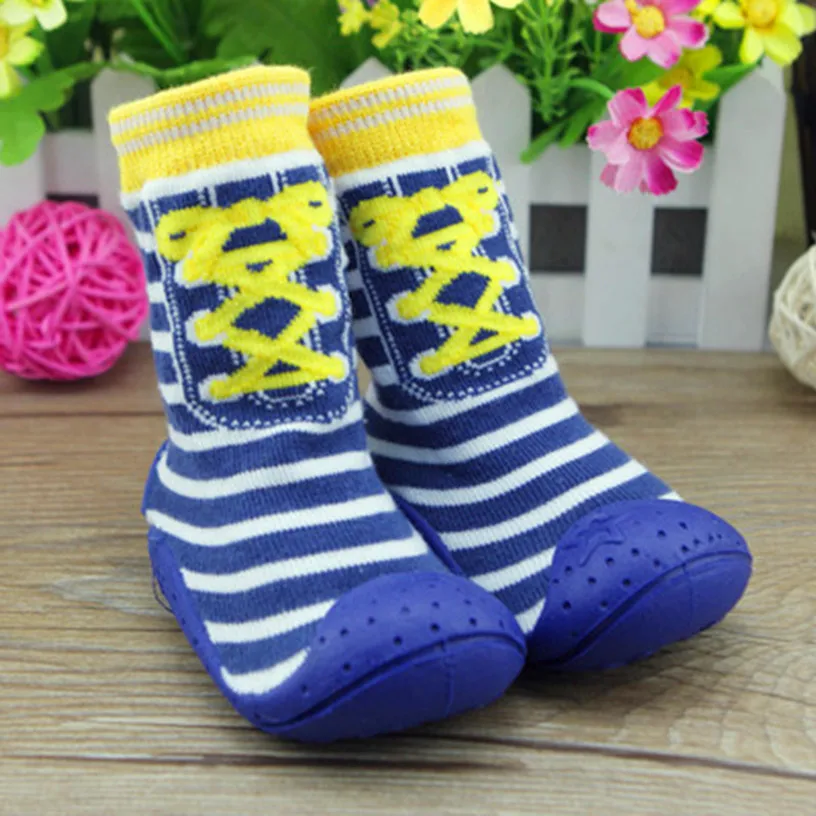 Baby Socks With Rubber Soles Newborn Anti Slip Hot Sale Children Toddler Shoes Cotton 001xyHJS | Детская одежда и обувь
