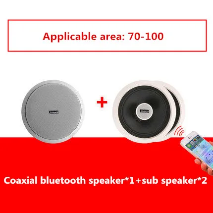 3 speakers Shinco V2 Беспроводная Bluetooth потолочная акустическая система потолочная фоновая музыка Радио Колонки - Цвет: 3 speakers