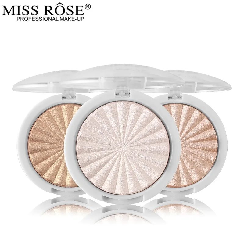 MISS ROSE светящийся набор хайлайтер макияж Мерцающий Порошок палитра основа