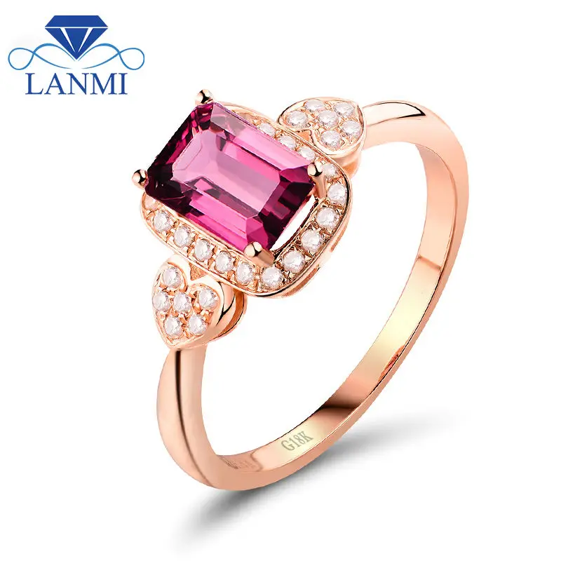 Обручальные кольца с изумрудом 1 30ct розовое турмалиновое кольцо огранкой из