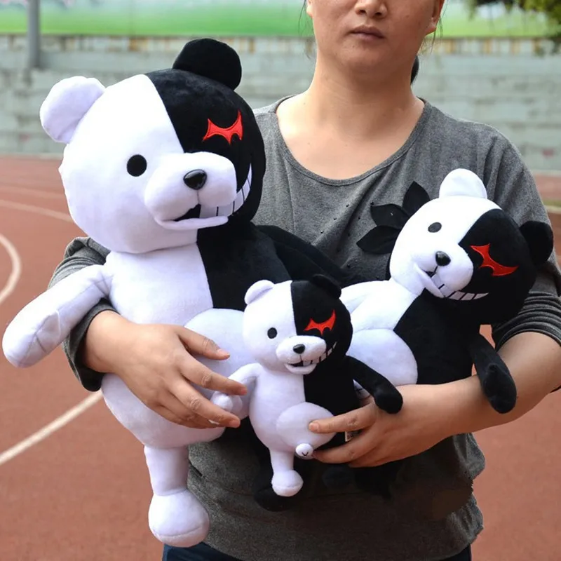 Кукла с героями мультфильмов Dangan Ronpa Monokuma плюшевые игрушки черный белый плюшевый
