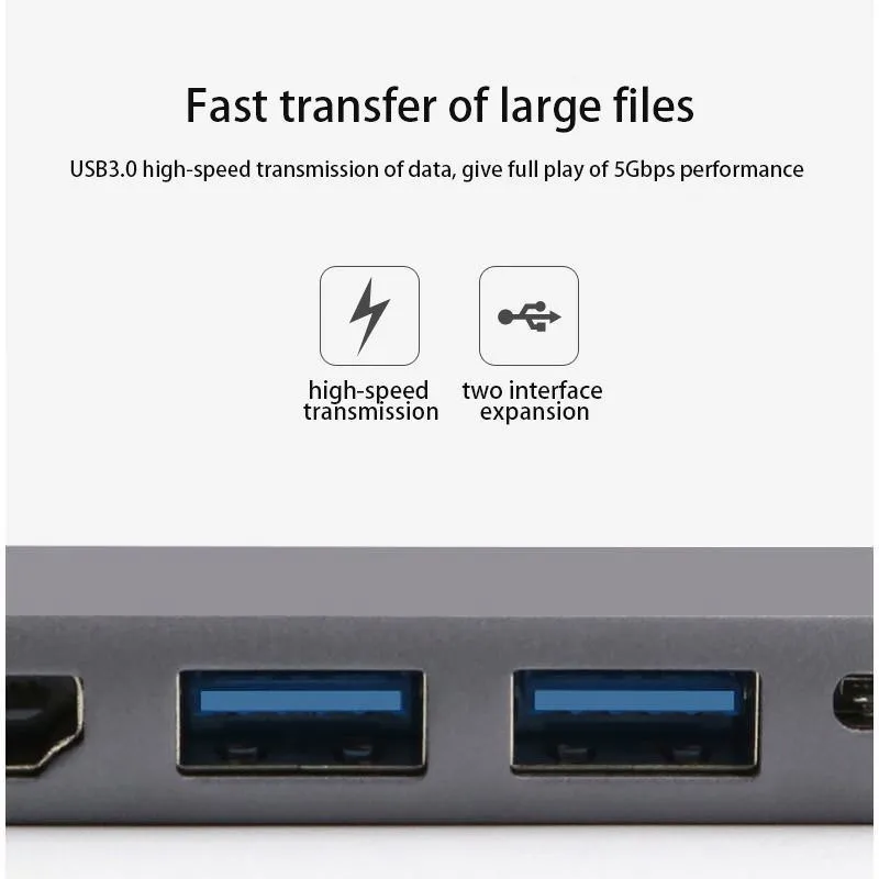Для Macbook Pro huawei Коврики 20 Thunderbolt 3 USB C телефон Тип usb концентратор Hdmi 4 K до Gigabit Ethernet