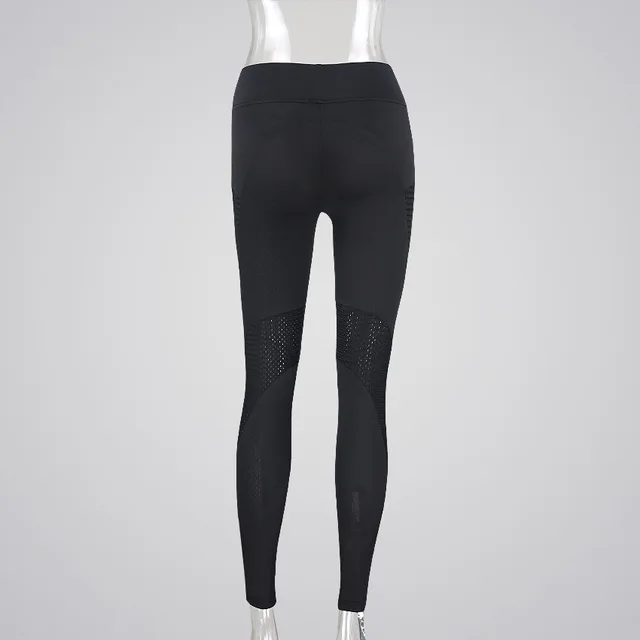 Sexy Women Exercise Mesh Breathable Leggings 6