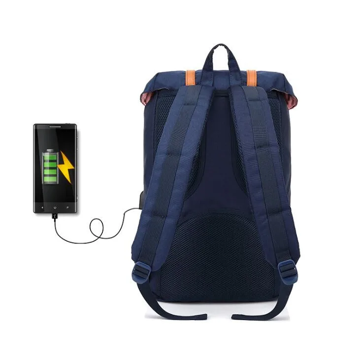 2018 Мужской Рюкзак Студенческая школьная сумка Большой Вместительный рюкзак USB