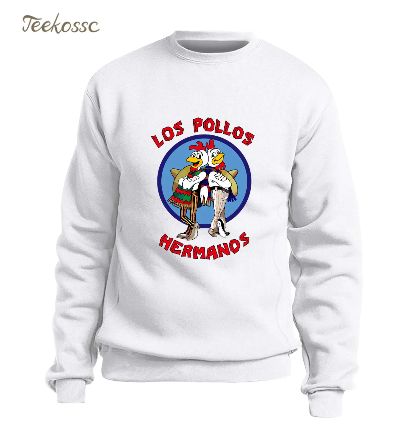 Breaking Bad Толстовка Мужская LOS POLLOS Hermanos Толстовка белые толстовки зима осень флис теплый куриные братья спортивная одежда