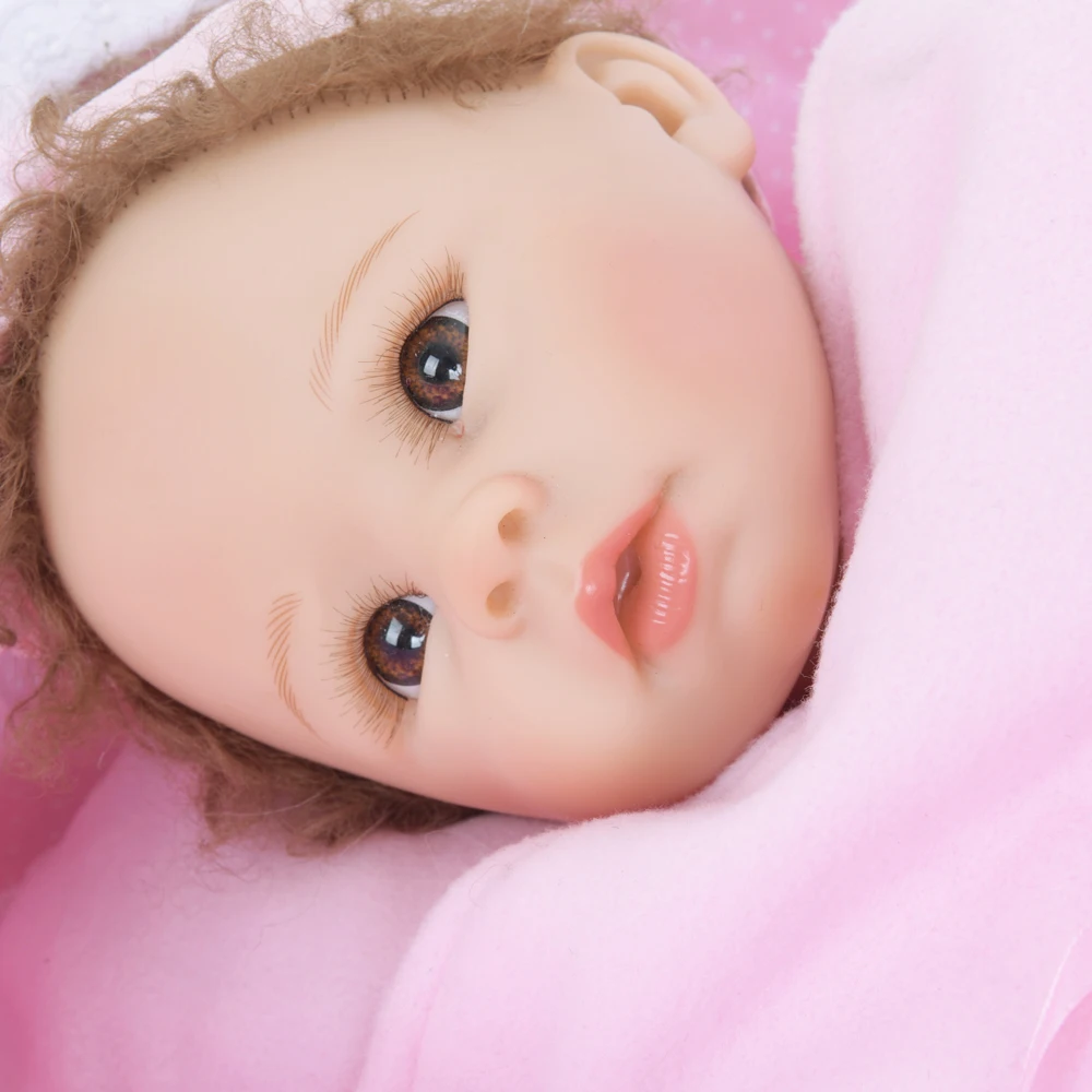22&quot 55cm Reborn Soft Cloth Body Bebe Realistic Boneca Kids XMas Gift Sleeping Playmates | Игрушки и хобби
