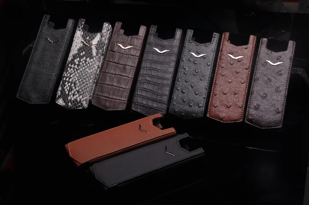 Роскошный прямой чехол из натуральной кожи в деловом стиле для Vertu Signature S CEO 168, полностью защитный чехол для мобильного телефона