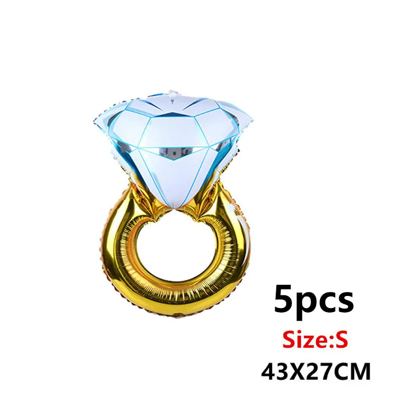 5pcs-S-Diamond-blue Большой алмаз гелиевые шарики для свадебного украшения поставки День Рождения украшения Дети и взрослые девичник вечерние шары - Цвет: 5pcs-S-Diamond-blue