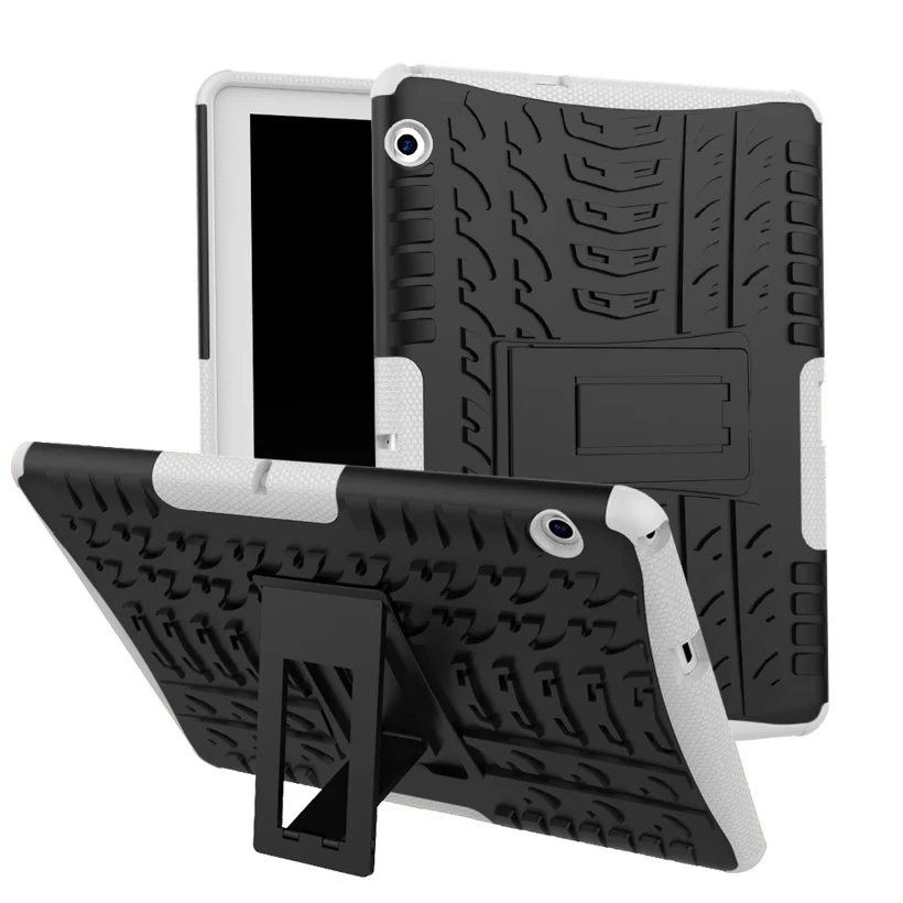 White Чехол для huawei MediaPad T3 10 чехол для планшета Battlegear PC+ TPU противоударный чехол для huawei MediaPad T3 9,6 дюймов - Цвет: White