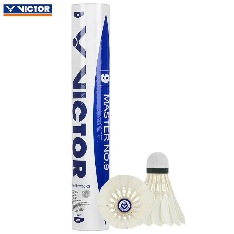 Подлинный Волан для бадминтона Victor Master № 9 гусиное перо стабильный прочный шар |