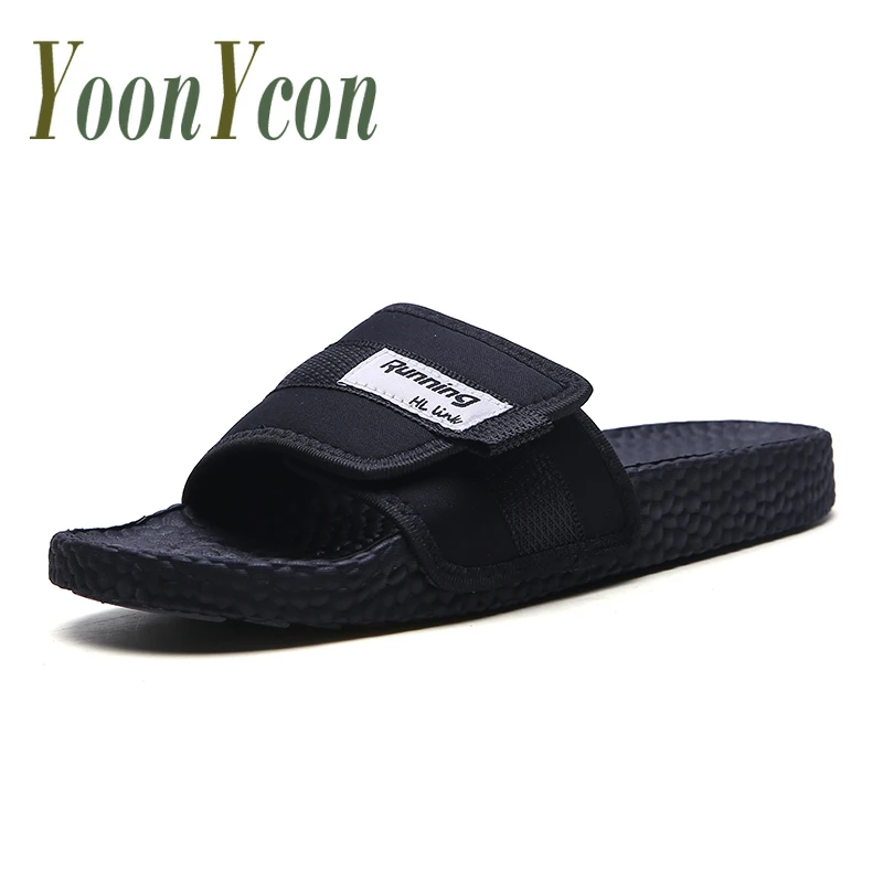 Indoor Home Shoes Man Slippers Green Mens Slip On Sandals Flats Slides Comfortable Breathable men Casual | Обувь