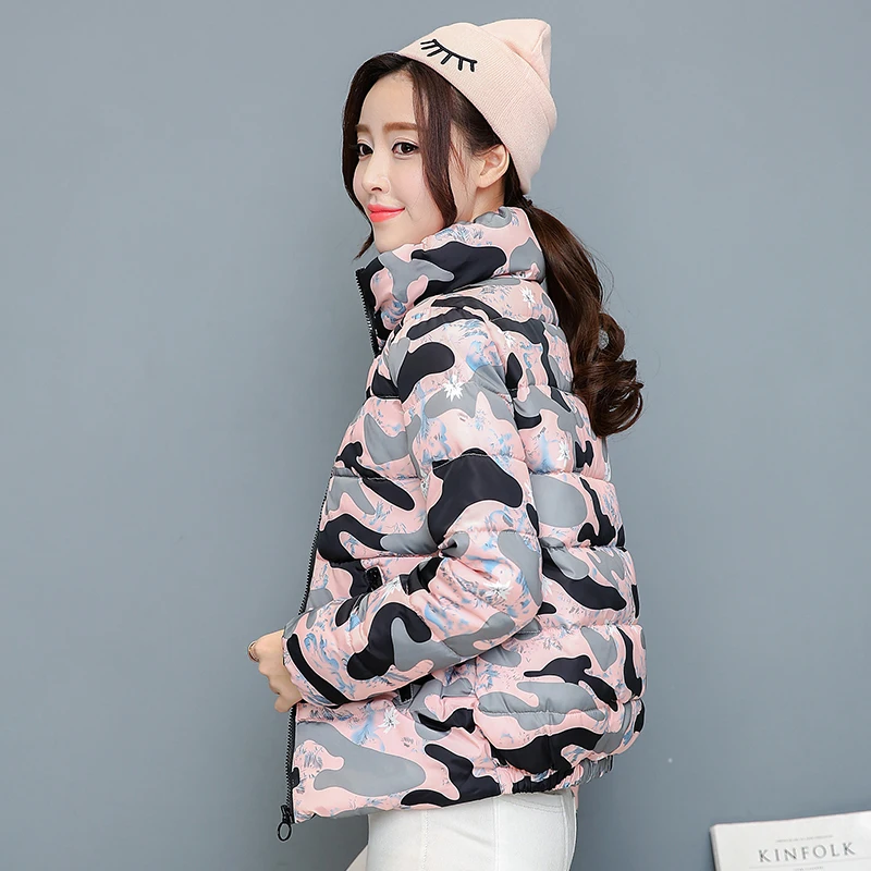 Женская камуфляжная куртка блузон зимнее пальто женские куртки и Manteau Veste Femme Manche