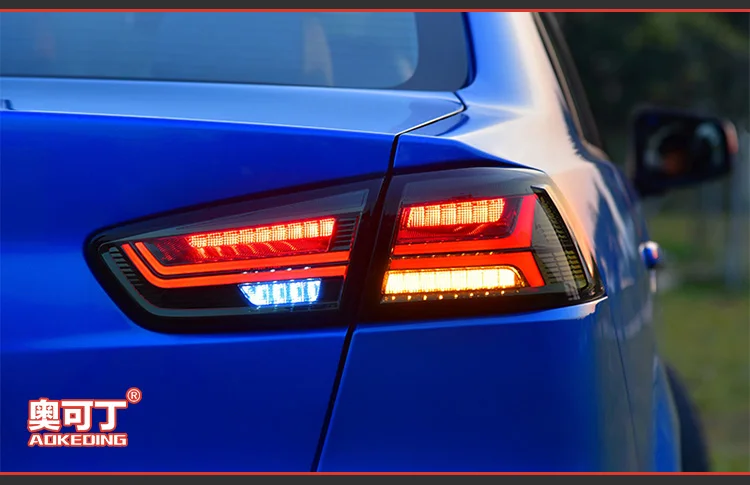 AKD автомобильный Стайлинг задний фонарь для Mitsubishi Lancer EX задний светильник s 2008- светодиодный задний светильник сигнальный светодиодный DRL Стоп задний фонарь аксессуар