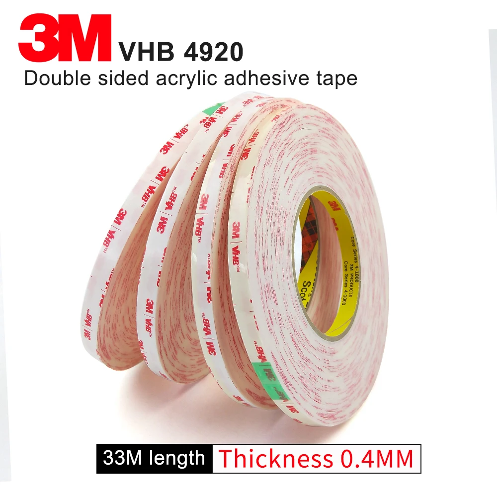 100% оригинальная 3M VHB 4920 акриловая клейкая лента с двумя сторонами/высокая Липкая