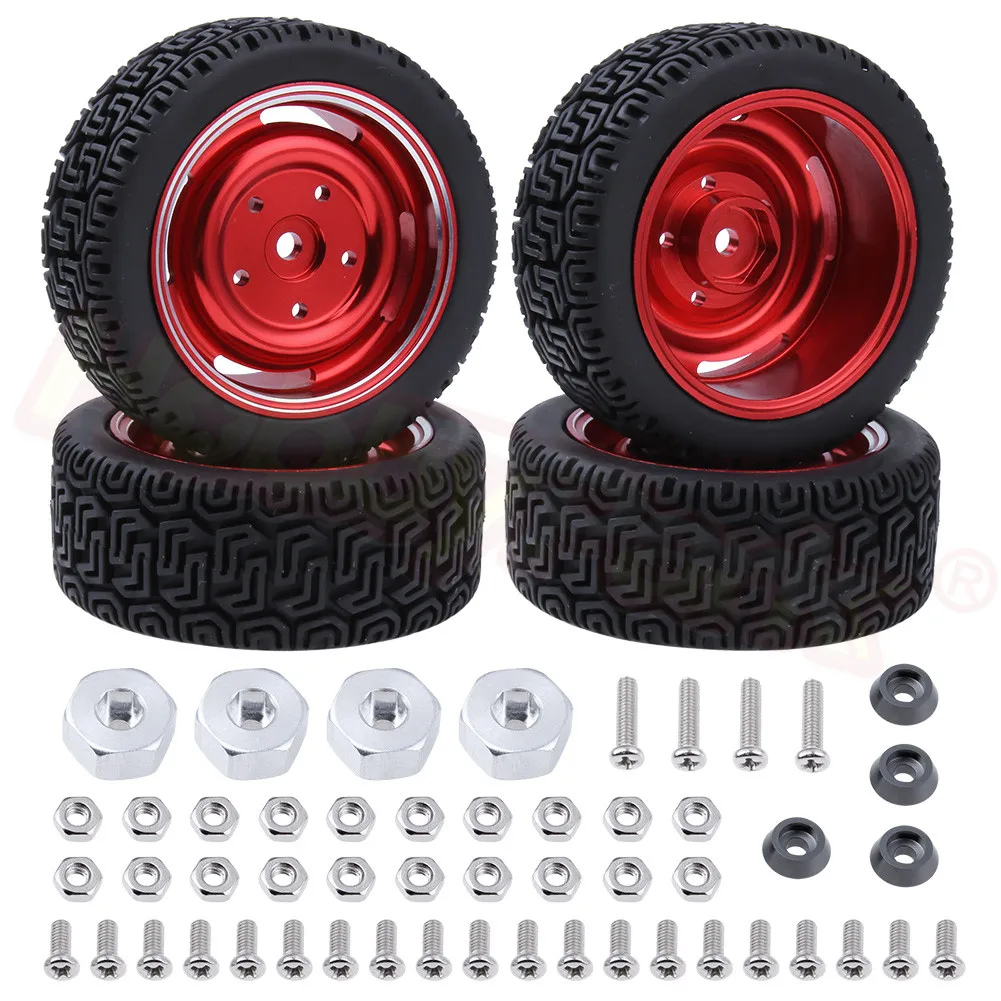 RC Tires &amp Alloy Wheels Rims Foam Inserts Hex Drive Hubs for WPL B14 B24 B16 C14 C24 B36 Ural 1/16 Car Military Truck Crawler | Игрушки и