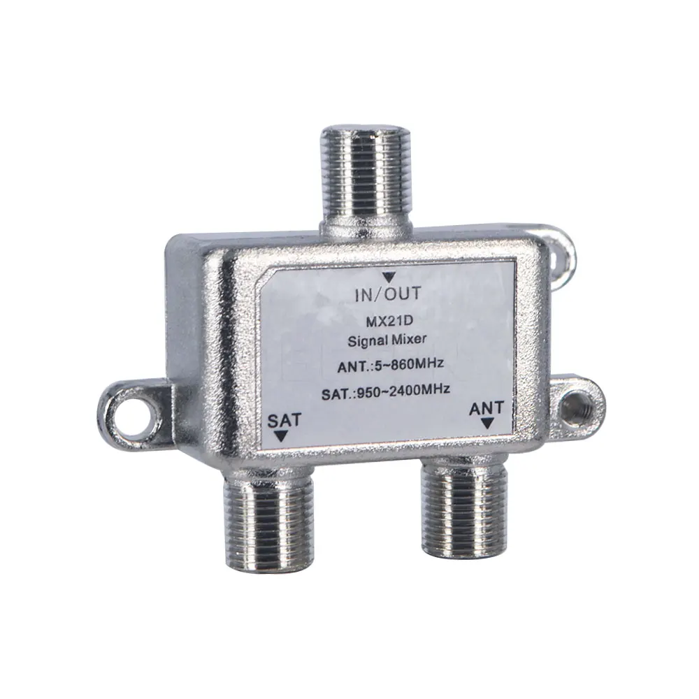 TV Signal Satellite Splitter 2 In 1 Dual-use Way Port Sat Coaxial Diplexer Combiner Combiners Cable Switcher | Электроника