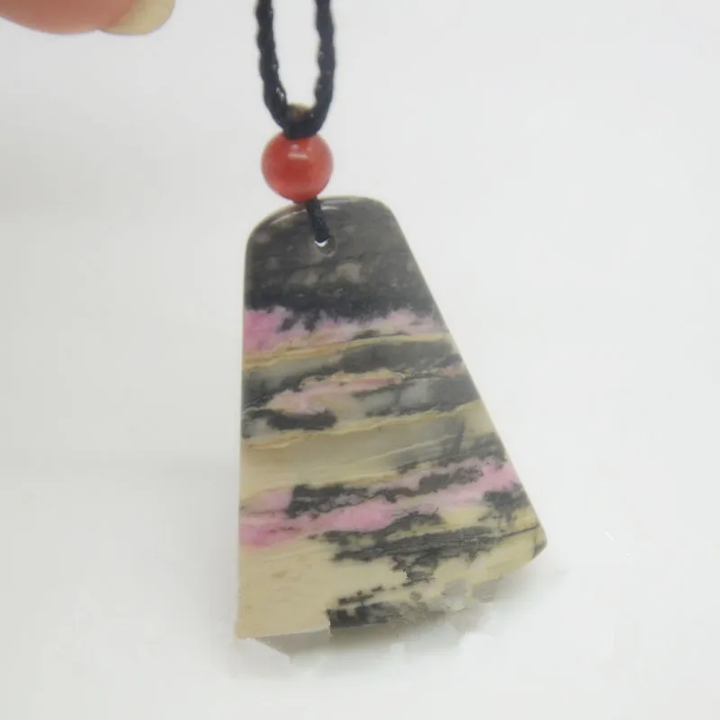 Новые продукты натуральный цветок персика камень JADES кулон ожерелье элегантные