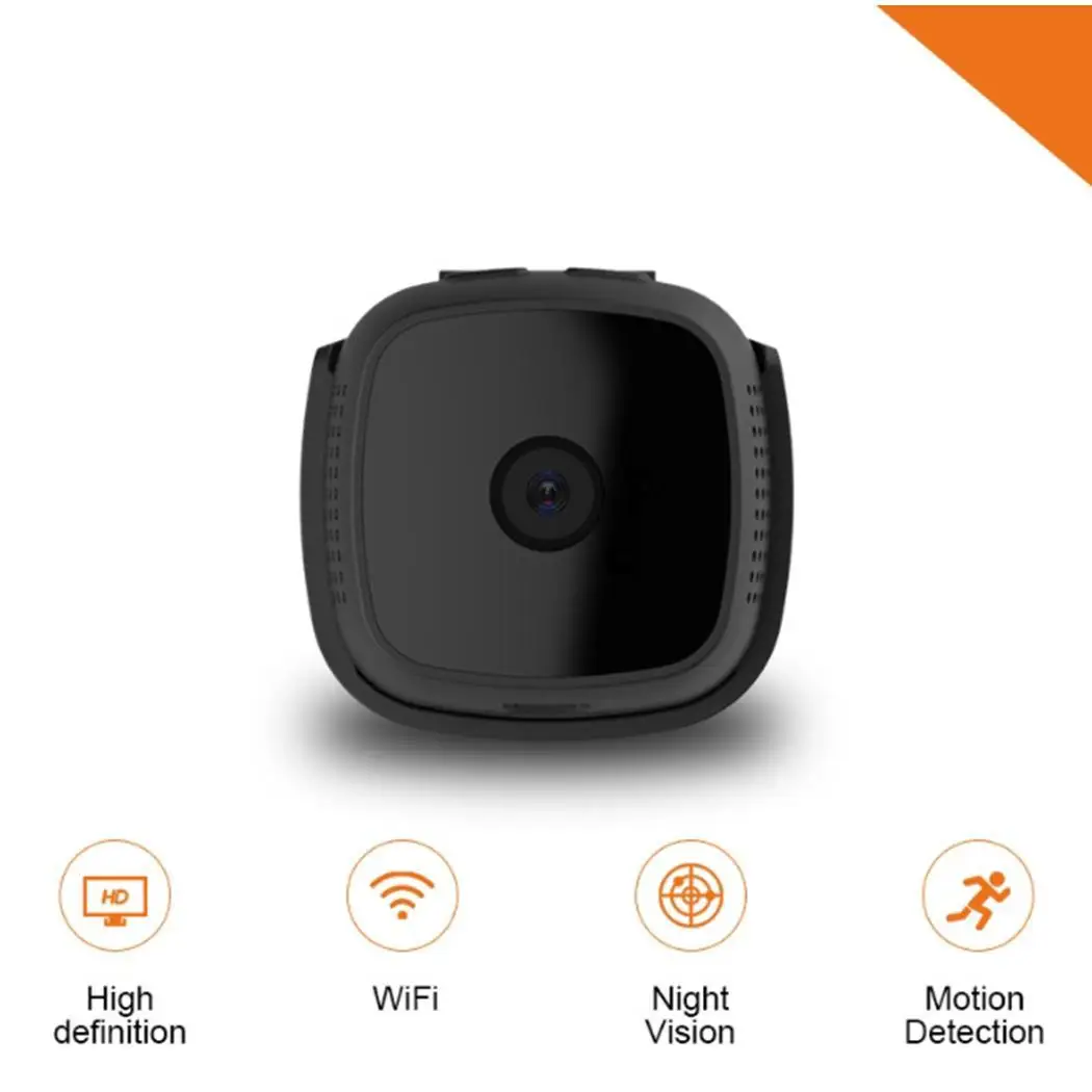 Smart Wearable Sports Camera Remote Monitoring Network TF Card DC5V Home 300mAh Security HD 1280 x 720P |