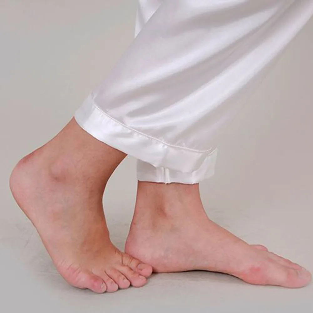 

Women Satin Pyjamas Bottoms Sleep Trousers Loose Casual Pajamas Nightwear Lounge Pants 035-018