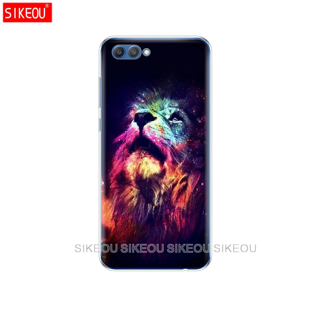 Силиконовый чехол для телефона huawei honor 10 чехол s для honor 10 чехол Coque Etui full 360 Защитный Волк тигр, Лев, Леопард медведь - Цвет: 10112