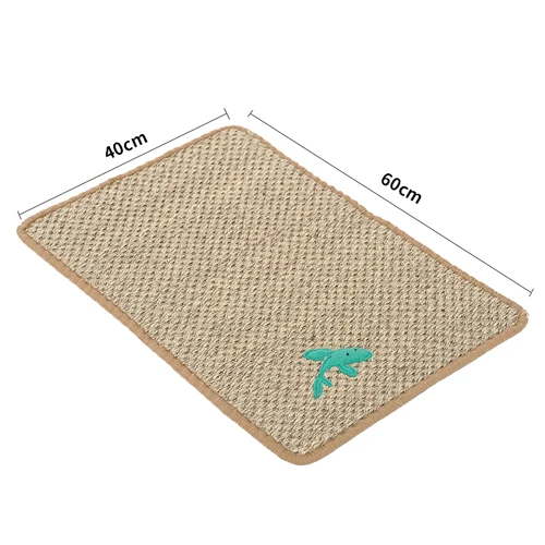 fish XL HOOPET коврик для кошек Когтеточка для кошек износостойкий коврик для защиты дивана - Цвет: fish XL