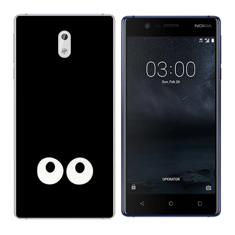 Soft TPU For Nokia 3 Cover Nokia3 Silicone Back Disk Printing Phone Cases 5.0 inch |