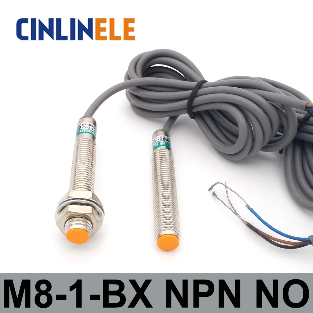 Индукционный датчик M8/BX 1 мм 6 36 в постоянный ток NPN без металла индуктивный