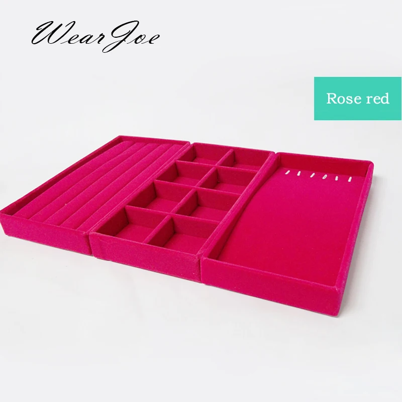 3 шт. органайзер для хранения украшений и безделушек|velvet jewelry holder|travel holderdisplay storage |