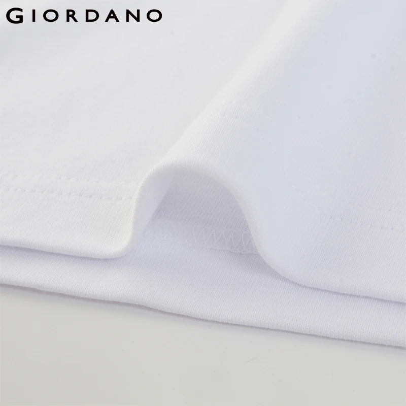 Giordano две хлопчатобумажные футболки с v-образным вырезом и короткими рукавами