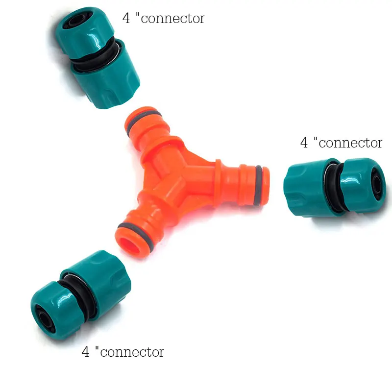 Пластиковый 3 полосный соединитель для сосков y типа + 4 &quot/6&quot быстрое соединение